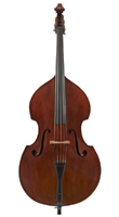 Double bass made by Malcolm Healey